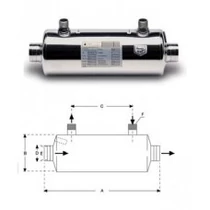 Acél hőcserélő  AISI 316 76 kW